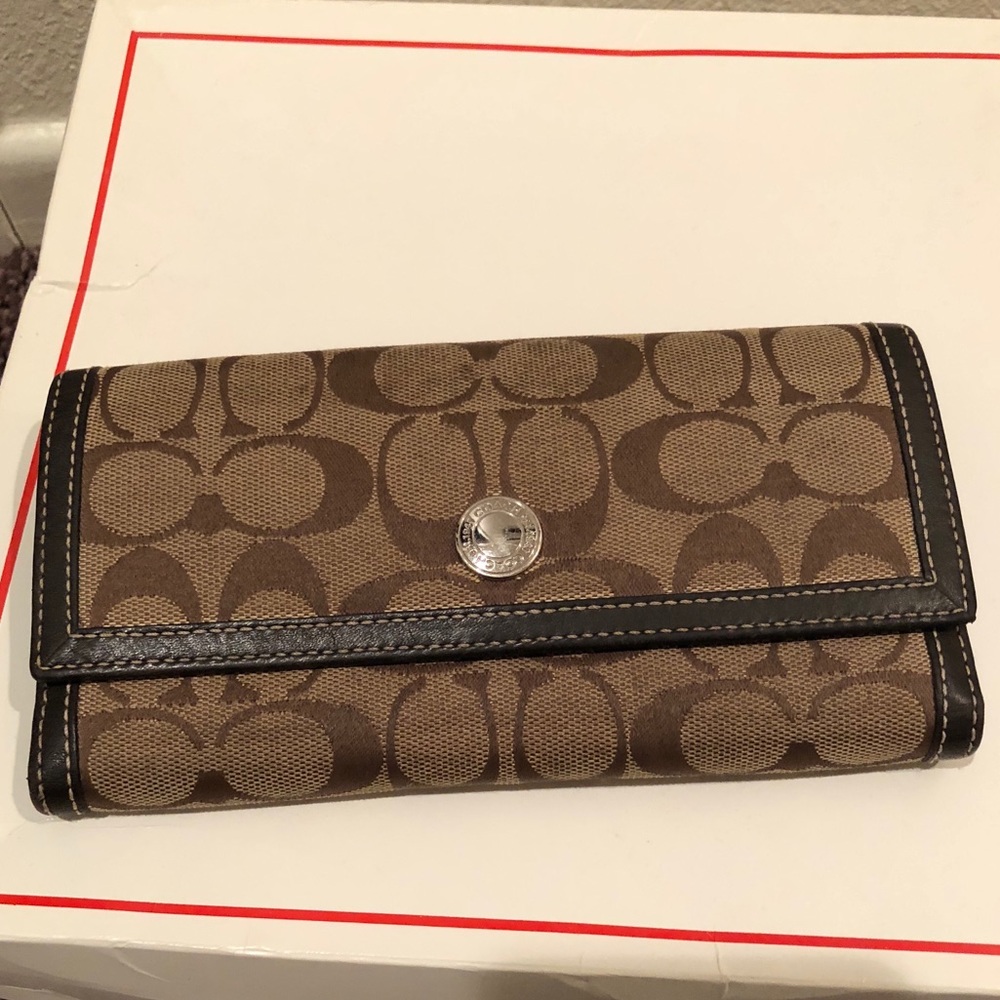 Authentic Brown Coach Wallet